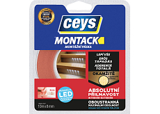 Ceys Montack Mont tape für LED-Kabel, 18 mm × 10 m