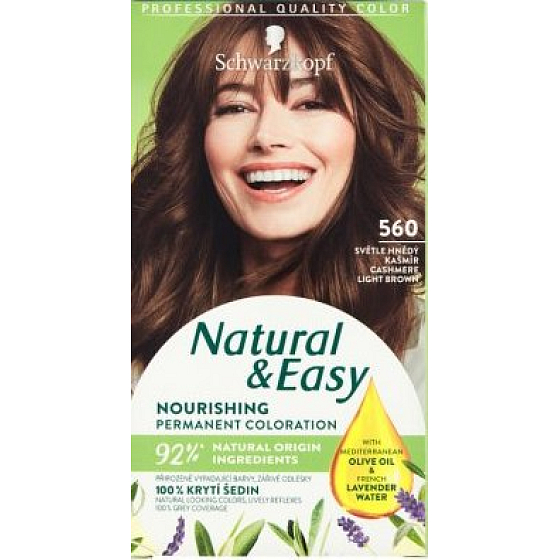 Schwarzkopf Natural & Easy Haarfarbe 560 Hellbrauner Kaschmir