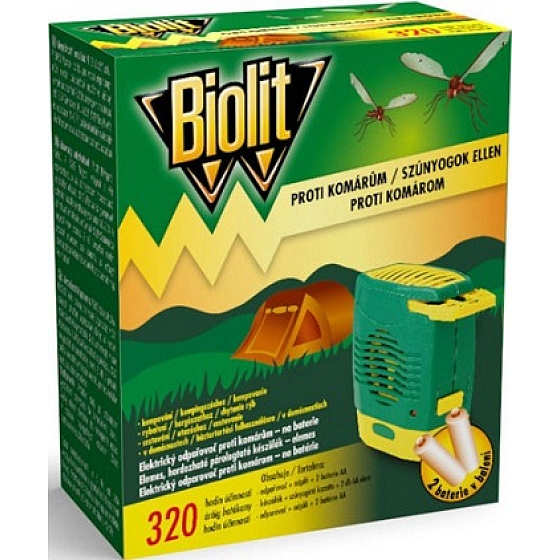 Biolit Anti-Moskito-Elektroverdampfer für Batterien 1 Stück + Batterien 2 Stück