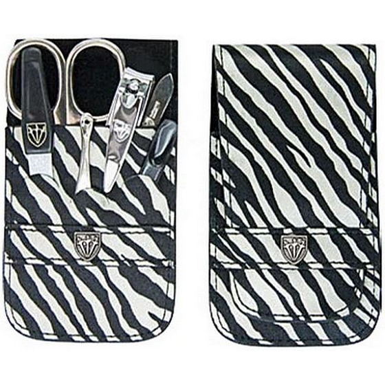 Kellermann 3 Schwerter Luxus Maniküre 6 Stück Modematerialien in aktuellem Modematerial Zebra 56212 PN