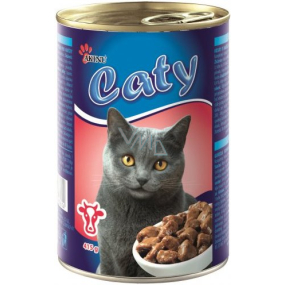 Akina Caty Stücke in Sauce mit Rindfleisch für Katzen können 415 g