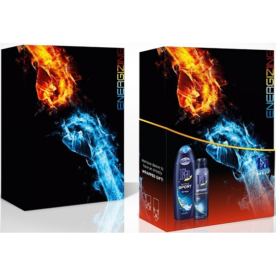Fa Men Sport Duschgel 250 ml + Deodorant Spray für Männer 150 ml, Kosmetikset