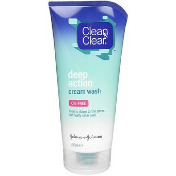 Clean & Clear Deep Action Cream Wash Tiefenreinigungscreme Emulsion 150 ml