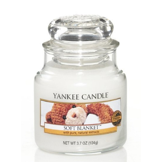 Yankee Candle Soft Blanket - Klassische Decke Duftkerze Soft Small Glass 104 g