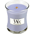 WoodWick Lavender Spa - Lavendel Spa Duftkerze mit Holzdocht und Deckel Glas klein 85 g