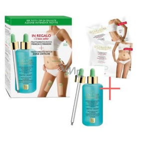 Collistar Anticellulite Slimming Superconcentrate Night 200 ml + Pflasterbehandlung Umformung von Bauch- und Hüftpflastern 5-teilig - Pflaster für kritische Zonen, Kosmetikset
