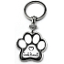 Nekupto Pets Jack Russell Schlüsselanhänger in Pfotenform 40 x 85 x 3 mm