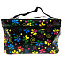 Etue Schwarz mit Blumen 18,5 x 12 x 11 cm 70490