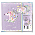 Baylis & Harding Unicorn Bodylotion 50 ml + Sparkling Bath Ball 75 g + Tagebuch mit Schloss mit Einhornmotiv