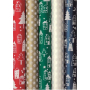 Zöwie Geschenkpapier 70 x 150 cm Weihnachten Nordic Light White mit weißen Flocken