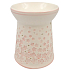 Porzellan-Aromalampe mit rosa Blümchen 13,5 cm