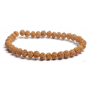 Rudraksha elastisches Armband aus natürlichen Samen, Kugel 6 mm / 16 - 17 cm