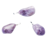 Amethyst Lavendel Malawi Tumbler Anhänger Naturstein 2,2-3 cm, 1 Stück, Stein der Könige und Bischöfe
