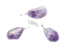 Amethyst Lavendel Malawi Tumbler Anhänger Naturstein 2,2-3 cm, 1 Stück, Stein der Könige und Bischöfe