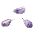Amethyst Lavendel Malawi Tumbler Anhänger Naturstein 2,2-3 cm, 1 Stück, Stein der Könige und Bischöfe