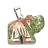Unakit Elefant Anhänger Naturstein, handgeschliffene Figur 1,8 x 2,5 x 8 mm, Stein des persönlichen Wachstums und der Vision