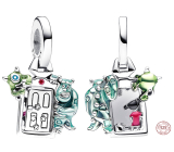 Charm Sterling Silber 925 Disney Pixar Monsters Ltd, Tür, Armband-Anhänger