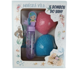 Bohemia Gifts Meeresfee Badebombe 2 x 50 g + Schaumbad 30 ml, Kosmetikset für Kinder