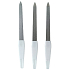 Metallische doppelseitige Nagelfeile 15 cm 3 Stück