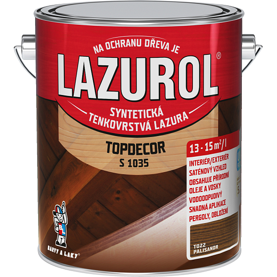 Lazurol Topdecor S1035 dünnschichtige Holzlasur T022 Palisander, 2,5 l