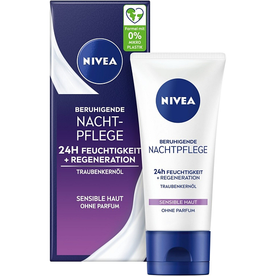 Nivea Essential Zklidňující noční krém pro citlivou pleť 50 ml