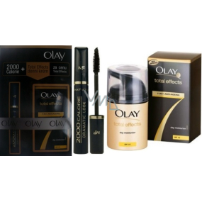 Max Factor 2000 Calorie Dramatic Volume Mascara 01 Schwarz 9 ml + Olay Total Effects 7-in-1-Tagescreme-Kosmetikset Max Factor 2000 Calorie Dramatic Volume Mascara 01 Schwarz 9 ml + Olay Total Effects 7-in-1-Tagescreme-Kosmetikset