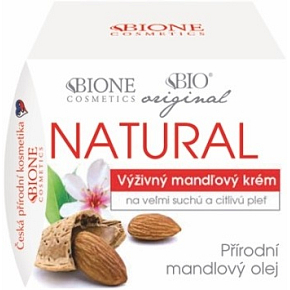 Bione Cosmetics Mandel original natural nährende Mandelcreme sehr trockene und empfindliche Haut 51 ml