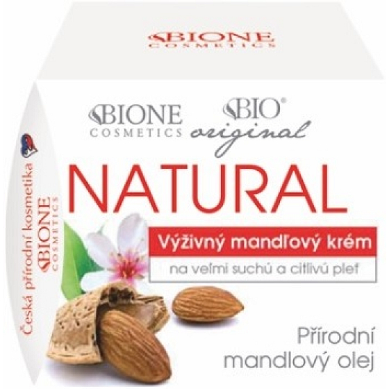 Bione Cosmetics Mandel original natural nährende Mandelcreme sehr trockene und empfindliche Haut 51 ml