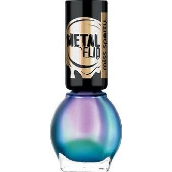 Miss Sports Metal Flip Nagellack 030 Dunkel türkis 7 ml