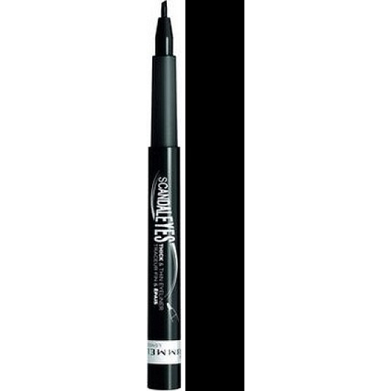 Rimmel London Scandaleyes Dicker und dünner Eyeliner 001 Schwarz 1,1 ml