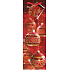 Nekupto Geschenk Papiertüte für eine Flasche 33 x 10 x 9 cm Flasche rot 1 Stück 41230
