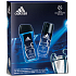Adidas Champions League Deodorant Spray 150 ml + Duschgel 250 ml, Geschenkset für Männer