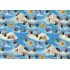 Nekupto Geschenkpapier 70 x 200 cm Weihnachtsmole hellblau 1 Rolle