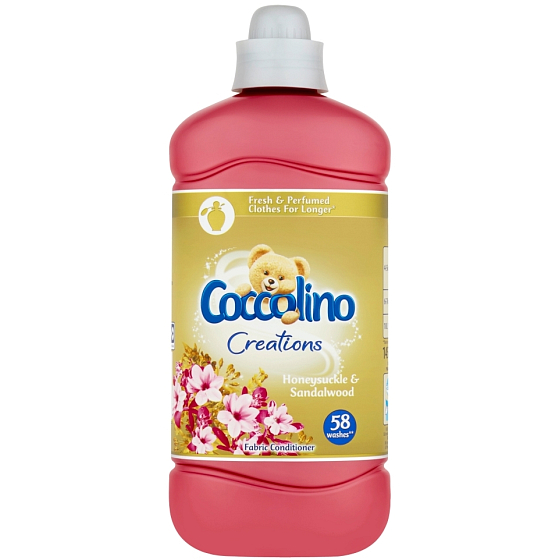 Coccolino Creations Honeysuckle & Sandalwood konzentrierter Weichspüler 58 Waschladungen 1,45 l