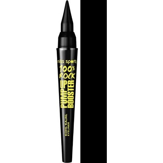 Miss Sports Pump Up Booster 100% Rock Kohl Kajal Eyeliner Augenstift 001 100% Schwarz 1,5 g
