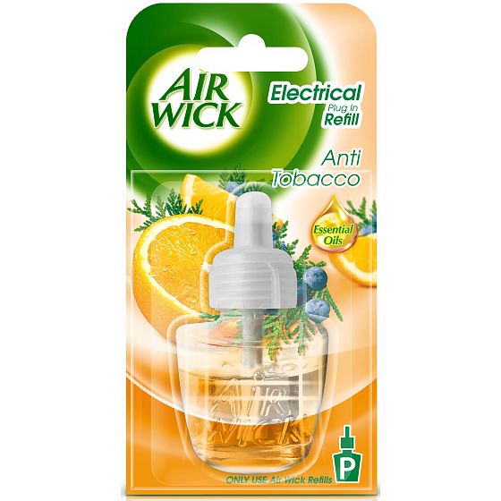 Nachfüllen des elektrischen Lufterfrischers Air Wick Anti Tabac 19 ml
