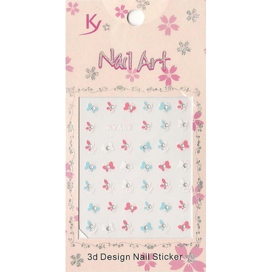 Nagelzubehör 3D Nagelaufkleber 1 Blatt 10100 KYA09