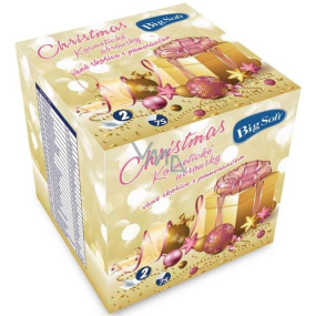 Big Soft Weihnachtspapier Taschentuch Duft Zimt mit orange weiß 2 Lage 75 Stück