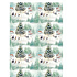 Ditipo Geschenkpapier 70 x 200 cm Weihnachtsweiß Typ 3