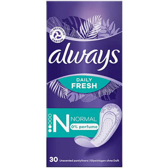 Always Daily Fresh Normal Slipper Intim Pads 30 Stück