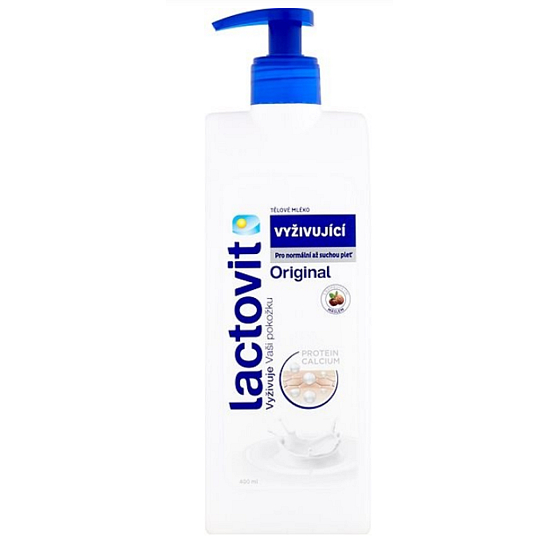 Lactovit Original pflegende Körperlotion mit einem 250 ml Spender