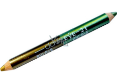 Princessa Davis Eye Double Color Lidschatten mit Bleistift 021 hellgrün und gold 6 g
