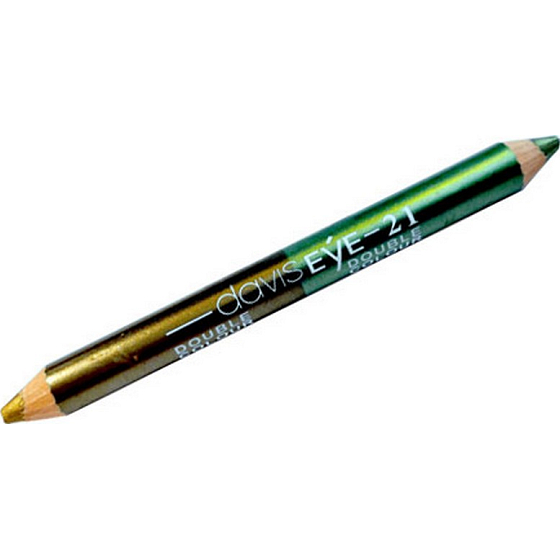 Princessa Davis Eye Double Color Lidschatten mit Bleistift 021 hellgrün und gold 6 g
