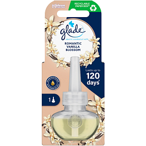 Glade Nachfülldose Raumspray Electric Scented Oil Romantic Vanilla Blossom, 20 ml