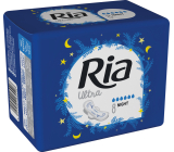 Ria Ultra Night Nachthygienepads mit Flügeln 8 Stück