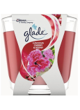 Glade Luscious Cherry & Peony mit Kirsch- und Pfingstrosenduft Duftkerze im Glas, Brenndauer bis zu 30 Stunden 70 g