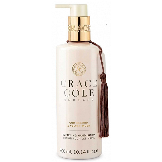 Grace Cole Oud Accord & Velvet Musk - Oudholz und Samtmoschus sanfte Handmilch Spender 300 ml