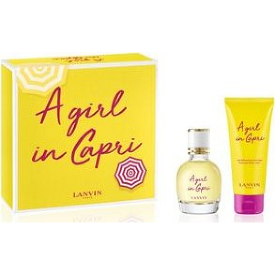 Lanvin Ein Mädchen in Capri Eau de Toilette für Frauen 50 ml + Körperlotion 100 ml, Geschenkset