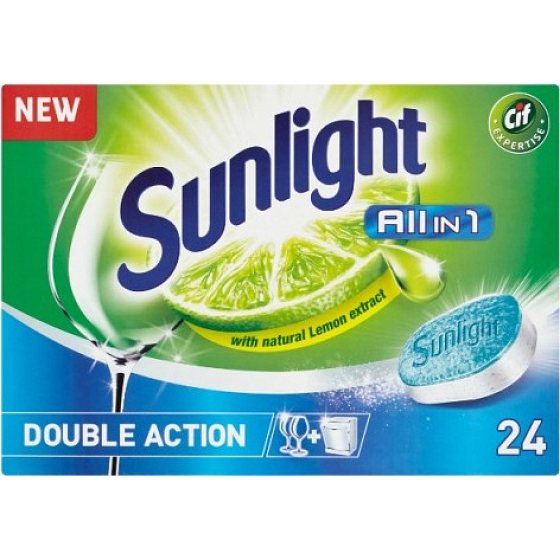 Sunlight All in 1 Double Action Regular Geschirrspültabletten 24 Stück