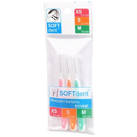 Soft Dent Interdentalzahnbürste gebogen XS - M, 0,4 - 6 mm 3 Stück